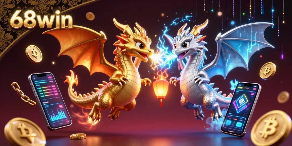 Immerse in the thrilling world of 68win with dynamic dragons and crypto gaming elements