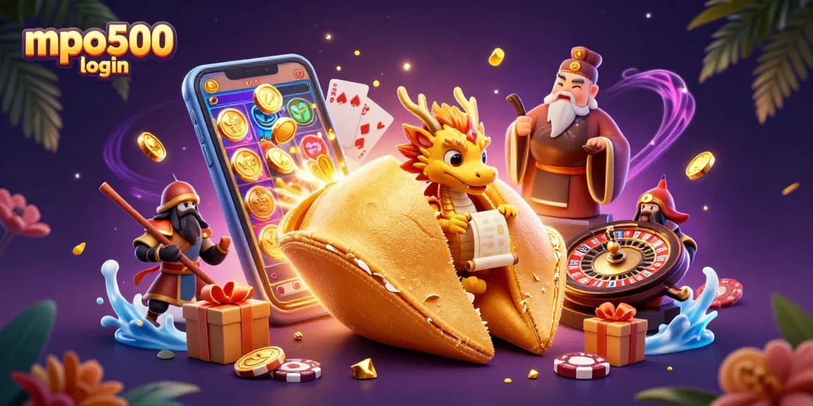 Engage with mpo500 login and spin colorfully animated slots alongside a wise dragon fortune teller.