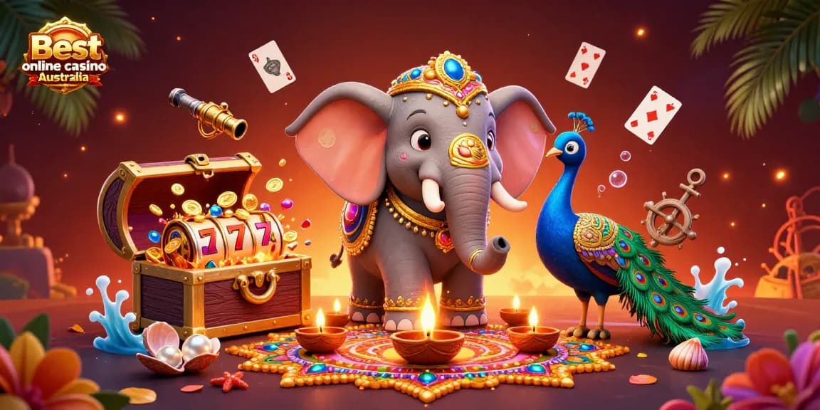 Engage with Best online casino Australia and experience vibrant slot action amidst festive elements.