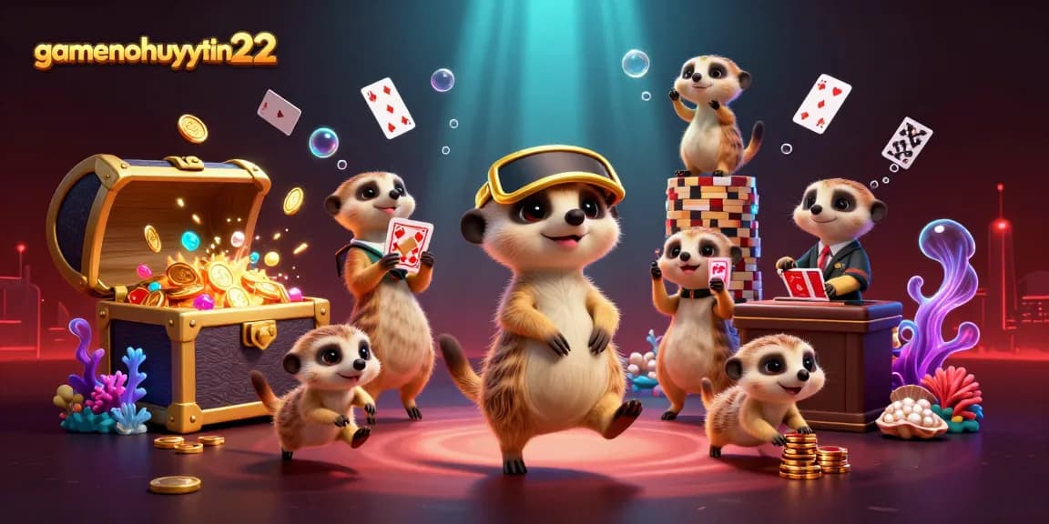Experience the excitement at gamenohuuytin22 with lively meerkats running a dynamic casino operation.