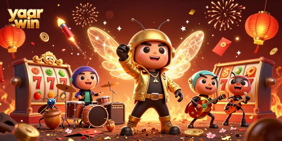 Experience winning moments with yaar win's festive 3D casino characters and excitement.