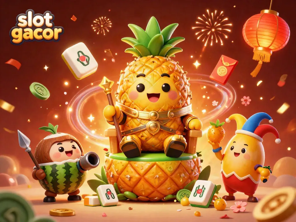 Engaging 3D illustration embodying the lively essence of slot gacor with vibrant casino-themed characters.