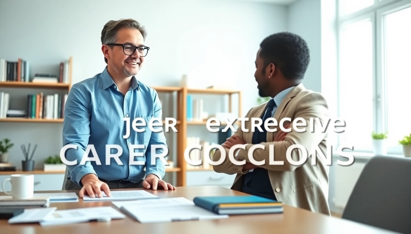 Engaging career coaching session highlighting professional interaction and supportive environment.
