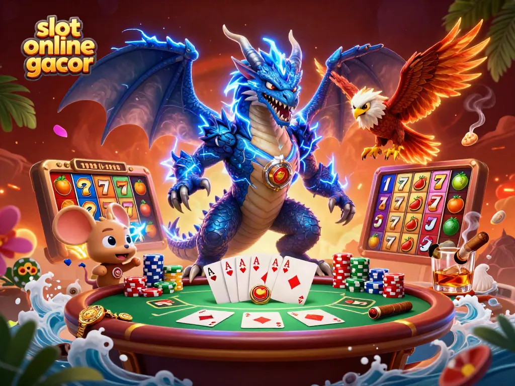 Experience thrilling gameplay with slot online gacor featuring dynamic characters and rich casino elements.