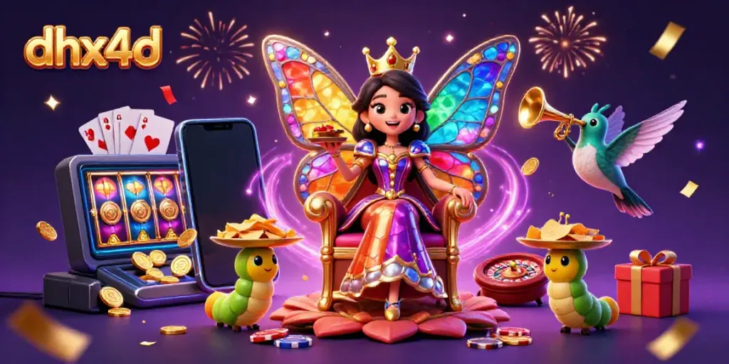 Menggandakan keberuntungan dengan dhx4d, ilustrasi fantastis dari kasino online yang penuh gemerlap.
