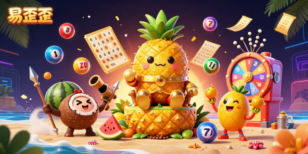 Experience the excitement of 易歪歪 with a vibrant 3D casino scene featuring lively characters and dynamic elements.