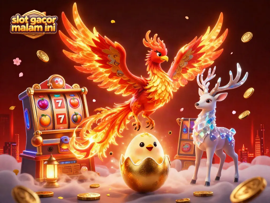 Sempatkan waktu bermain slot gacor malam ini dengan slot yang berwarna-warni dan phoenix berapi, menyenangkan!