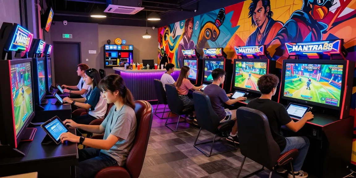 MANTRA88 login scene with friends enjoying gaming and vibrant atmosphere