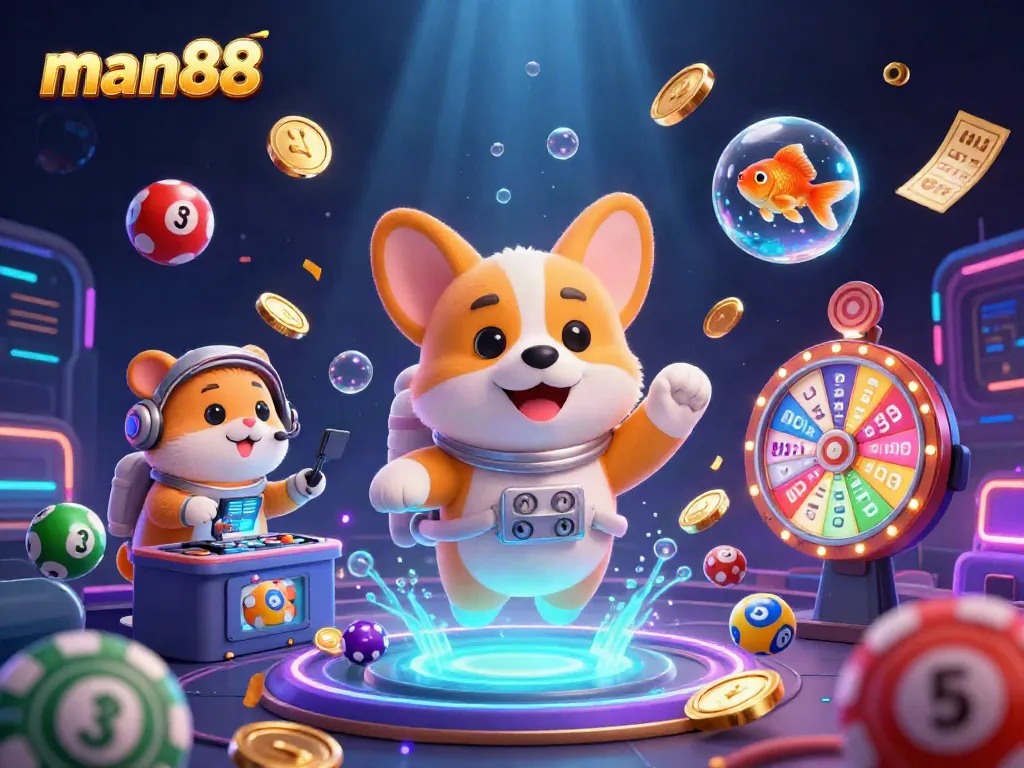 Experience man88 vibes in a vibrant casino space scene filled with action and energy.