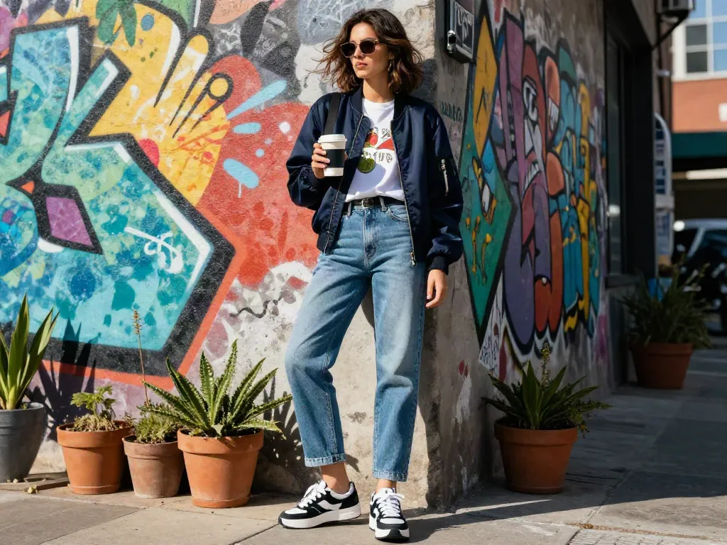 Fashionisk.com lifestyle urban fashion scene featuring trendy streetwear.